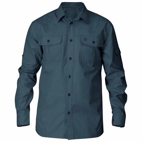 Fjallraven Singi Shirts Navy Singapore For Men (SG-186078)